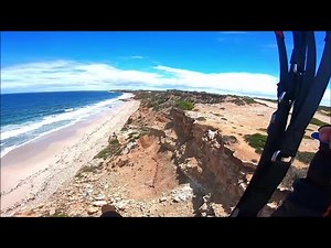 CHASING dirt bikers on my mini-wing, fast proximity paragliding.