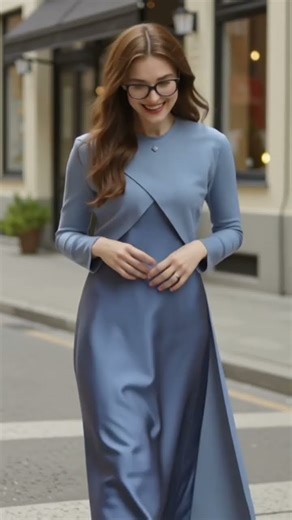 This Floor-Length Satin Dress Looks So Expensive!