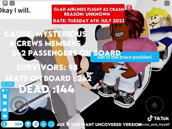 #CapCut #fyp #foryoupage #crash #roblox #ccs #cabincrewsimulatorroblox | Roblox