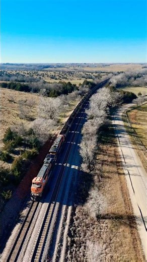 #bnsf coal train headed through Nebraska! #railroad #railfan #americanrailway