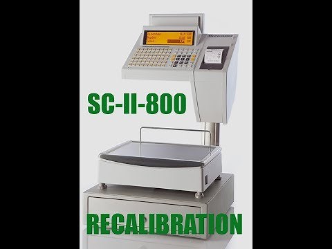 BIZERBA SC-II 800 RECALIBRATION