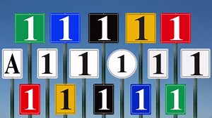 Premium Aluminum Number Signs 30, Metal 12" X 8" Blue Numbered Signs Outdoor for Parking Lots, Floor, Dock, Court, Aisle, Field, High Visibility, No Fade, Weather-resistant