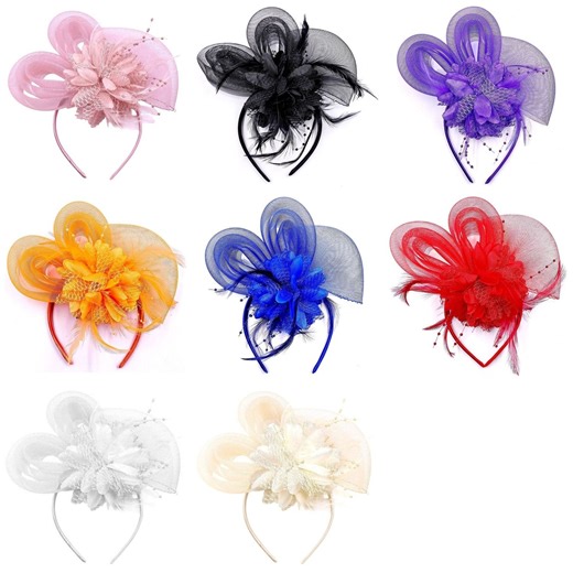 Diacly | Mesh Tulle Flower Feather Gatsby Fascinator Hat- - -... | Instagram
