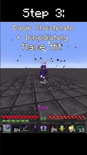 How to ELYTRA MACE😎 #minecraft