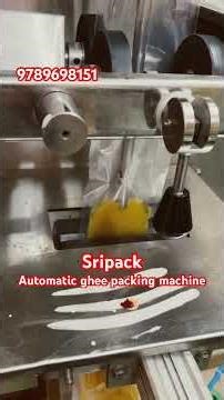 Automatic ghee packing machine