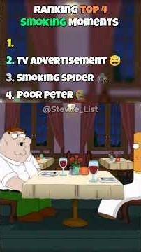Ranking Top 4 Smoking Moments in Family Guy #familyguy #usa