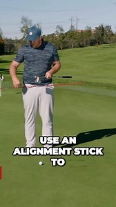 Master the Perfect Putting Stroke with an Alignment Stick Hack! #TeamOdyssey showcases this quick drill on help with lower body stability #PuttingDrills #GolfTips | Golfonline.co.uk