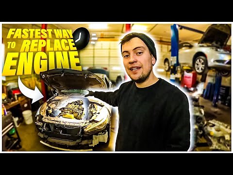 The Fastest way to replace a Engine from Infiniti Q50S 2014 (step by step) engine removal