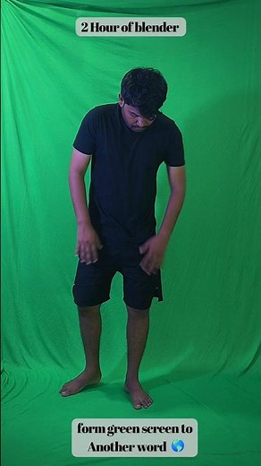 From Green Screen to a New World in 2 Hours #blender #greenscreen #vfx