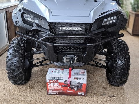 Badlands 5000 Winch Install (How To) One Piece KFI Mounting Plate Honda Pioneer 1000 (Step By Step)