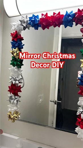 CHEAP & EASY Christmas Mirror DIY (Under $5!) | Dollar Store Decor | Vlogmas Day 2 #vlogmas2025