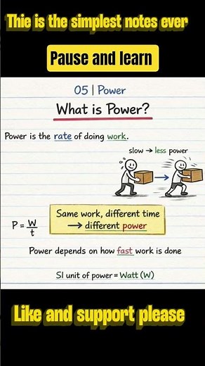 Pause and Learn work , energy and Power numericals