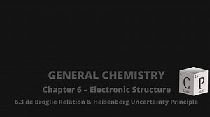 6.3 The de Broglie Relation, the Heisenberg Uncertainty Principle, and Orbitals - Chad's Prep®