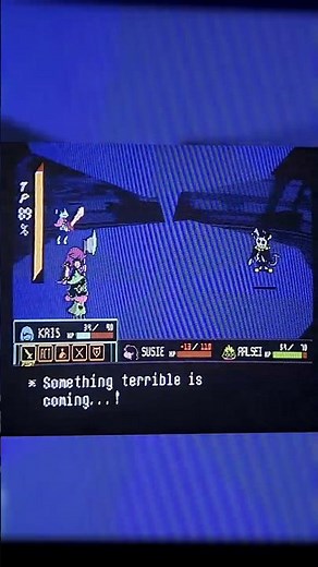 Deltarune - CRT TV - Jevil Fight Attack!! #gaming #deltarune #jevil #susie