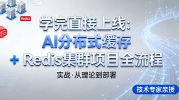 学完直接上线：AI 分布式缓存   Redis 集群项目全流程