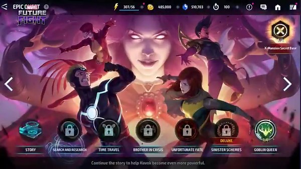 The v970 update has arrived! Join Havok, Exodus, Hope Summers, Rachel Summers in the epic battle against Madelyne Pryor! #MARVELFutureFight | Marvel Future Fight