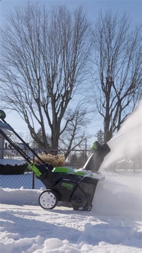 Greenworks Tools on Instagram: "When winter hits hard, you need a tool that’s built to handle it. The Greenworks 80V Snow Blower clears deep snow with ease without the hassle of gas or cords. Make outdoor tasks easier, faster, and cleaner ❄️🔋 Shop the tool online or at your favorite local Greenworks retailer #lifepoweredbygreenworks #greenworks #snowblower #snowcleanup"