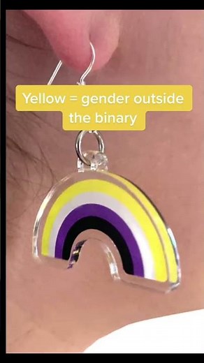 The Non Binary Pride flag & It's Meaning 💛🤍💜🖤 LGBTQIA+ Pride Flags Explained