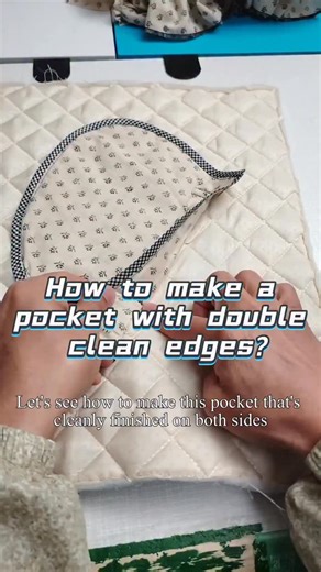 WHOLEHEARTED Sewing Tutorials & Tools on Instagram: "How to make a pocket with double clean edges? #Wholeheartedapparel#SewingMachineRepair #SewingPartsSupplier #SewingMachineAccessories #IndustrialSewingMachine #SewingPartsShop #QualitySewingParts #SewingMachineTechnician"