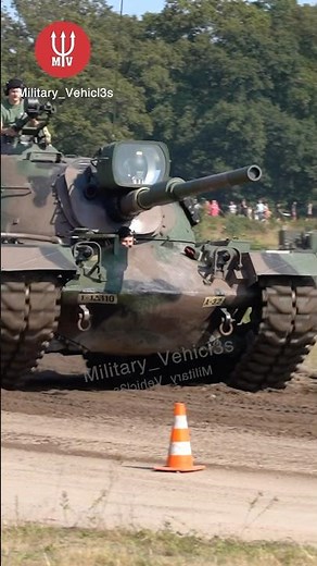 M48 Patton with HUGE Search Light 👀 💡 #tank #military #vehicles #combat #battle #war #army #wot