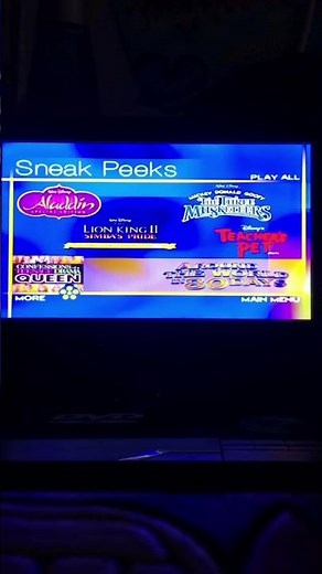 Sneak Peeks Menu from Miracle 2004 DVD (Disc 1)