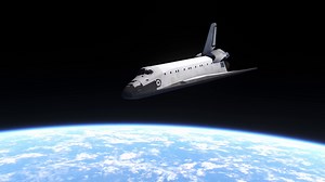 Space Shuttle In Orbit Above Earth In Space Stock Motion Graphics SBV-348954070 - Storyblocks