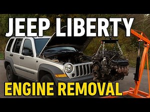 Jeep Liberty Engine Removal (Part 1) | Step-by-Step Engine Pull | How to Remove a 3.7L Jeep Engine
