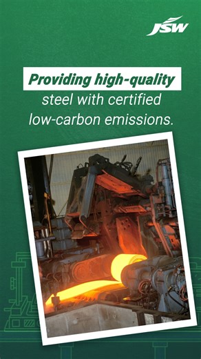 Our vision of sustainability is turning into tangible actions. With JSW GreenEdge Steel, we provide high-quality steel with verified CO₂ reductions, offering a practical way to lower the carbon intensity of the steel supply chain. This is how we are working towards a green future that will bring the #BetterEveryday for all. #JSW #JSWGreenedgeSteel #GreenSteel #SustainableSteel #NetZero2050 | JSW Group
