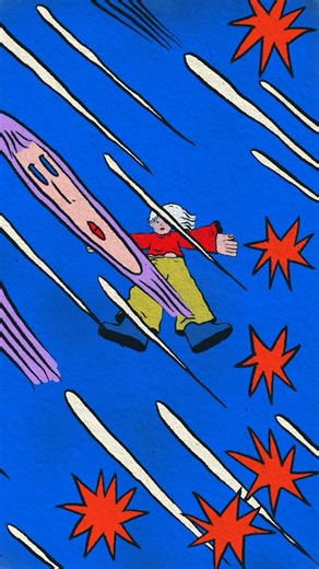 Nida on Instagram: "Still Alive…from 2025 HNY 🙂‍↕️ . Music @thebrokenfox.mp3 . #illustration #procreatedreams #animation #framebyframe"