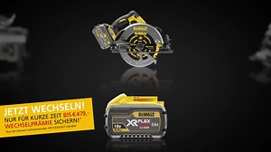 Ein Akkusystem – leistungsstark und flexibel! Jetzt auf DEWALT XR FLEXVOLT wechseln und bares Geld sparen – bis 30.09.! bit.ly/DEWALTWechselprämie | DEWALT