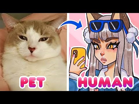Drawing YOUR PETS as People!!🐶🐱