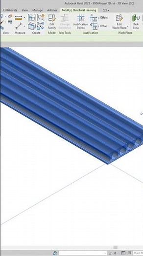 Revit precast hollow core plank family