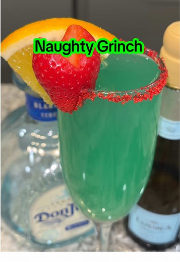 Naughty Grinch Cocktail Recipe for Christmas