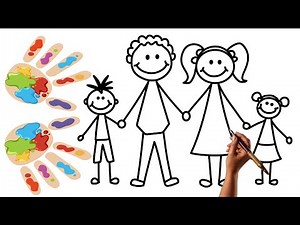 Dibuja a tu Familia con Amor! Aprende Paso a Paso 👨‍👩‍👧‍👦🖍️ 👨‍👩‍👧‍👦❤️🎨 🖌️ 🌈