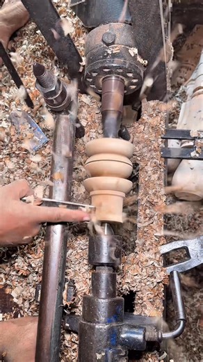 Witness the transformation of a raw wooden block into a finely crafted furniture component by a skilled woodworker. Traditional tools, steady hands, and years of experience bring this masterpiece to life. #WoodTurning #Woodworking #FurnitureMaking #TraditionalCraft #WoodLathe #HandmadeFurniture #WoodArt #SkilledMaker #Craftsmanship #Woodworker #TurningProcess #SatisfyingVideo | Creators Craft