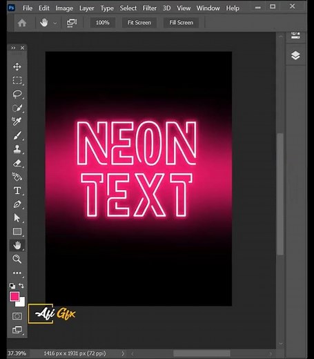 Create a Glowing Neon Text Effect in Photoshop