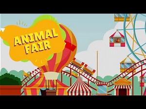 🐯 The Animal Fair Nursery Rhyme 🐵 | Nursery Rhymes for Kids | Kids Poem Video