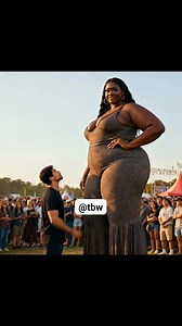 Giant woman ❤️ tiny man #fbreelsfypシ゚viralfbreelsfypシ゚viral | Tbw Deed