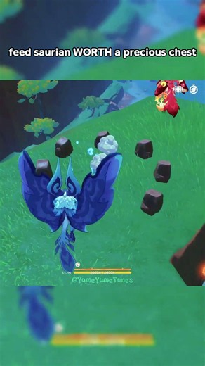 feed saurian WORTH a precious chest || Genshin Impact || #genshinimpact #shorts #viral #fyp