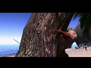 Muscle Girl crushes a Tree! Female Super Strength Animation