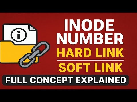Inode Number, Hard Link & Soft Link – Full Concept Explained with lab