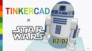 35) R2D2 with Tinkercad x Star Wars | 3D modeling How to