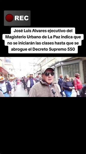 Movilizaciones en La Paz por Decreto Supremo 5503