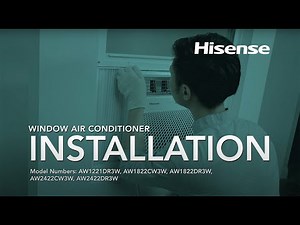 Hisense Window Air Conditioner w/ Cabinet Frame | Installation