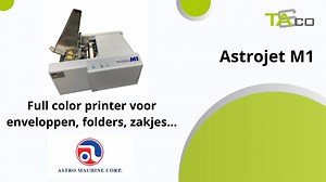 Astrojet M1 Full color printer voor enveloppen, brochures, zakjes... NL