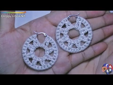 CROCHET "Circle" Hoop Earrings | Tutorial