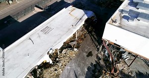 Scenes of a destroyed mall in small town Greeley Colorado.