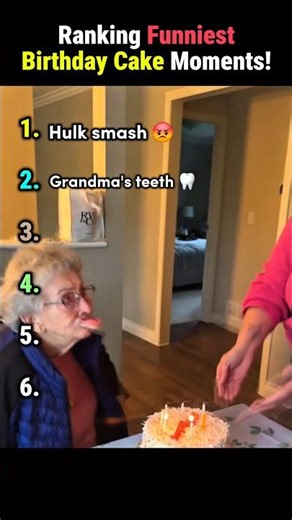 Ranking Funniest birthday Cakes Moments!😂 #shorts #ranking #viral #funny #trending