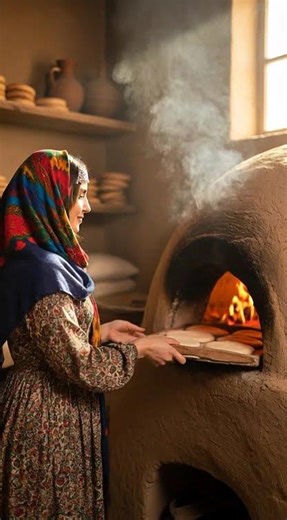 Traditional Village Life From Wheat to Hot Bread on Fire ASMR Cooking #breadmaking #villagelife