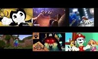 Mix of 6 videos from youtube : Video Game Characters sing Shiny